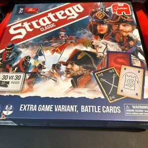 Jumbo Stratego Classic Board Game Unisex OS Blue Strategy Battle Cards NEW